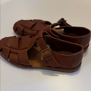 Todd Snyder X Gardenheir Leather Fisherman Sandals Sz 45(12).  NWOB. Tub4